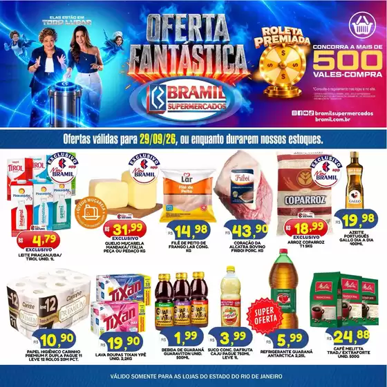 Catálogo Bramil Supermercados | Grandes descontos em produtos selecionados | 2026-09-29T00:00:00.000Z - 2026-09-29T00:00:00.000Z