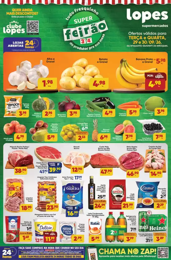 Catálogo Lopes Supermercados | SUPER FEIRÃO - TERÇA E QUARTA | 2026-09-29T00:00:00.000Z - 2026-09-30T00:00:00.000Z
