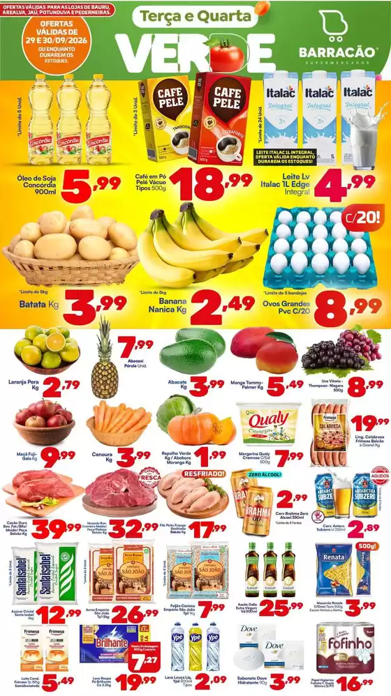 Catálogo Barracão Supermercado | Encarte Barracão Supermercado | 2026-09-29T00:00:00.000Z - 2026-09-30T00:00:00.000Z