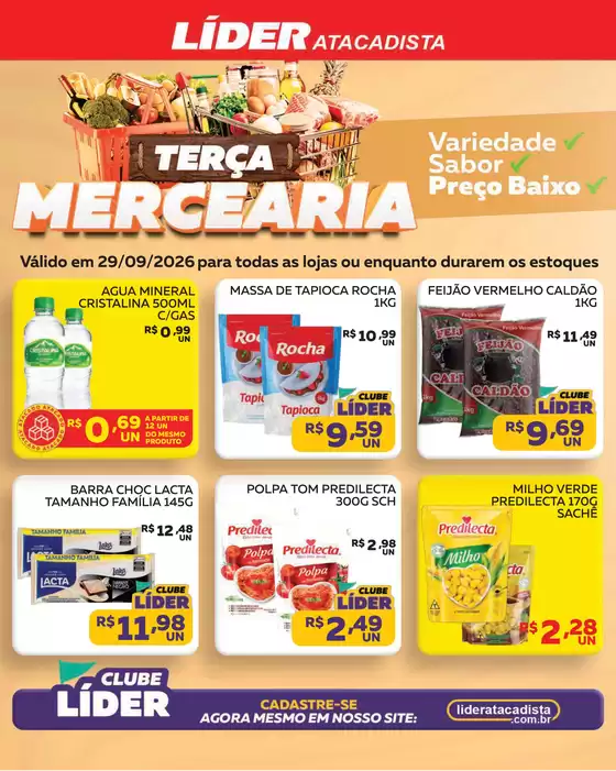 Catálogo Líder Atacadista | Cópia encarte terça da padaria e mer | 2026-09-29T00:00:00.000Z - 2026-09-29T00:00:00.000Z