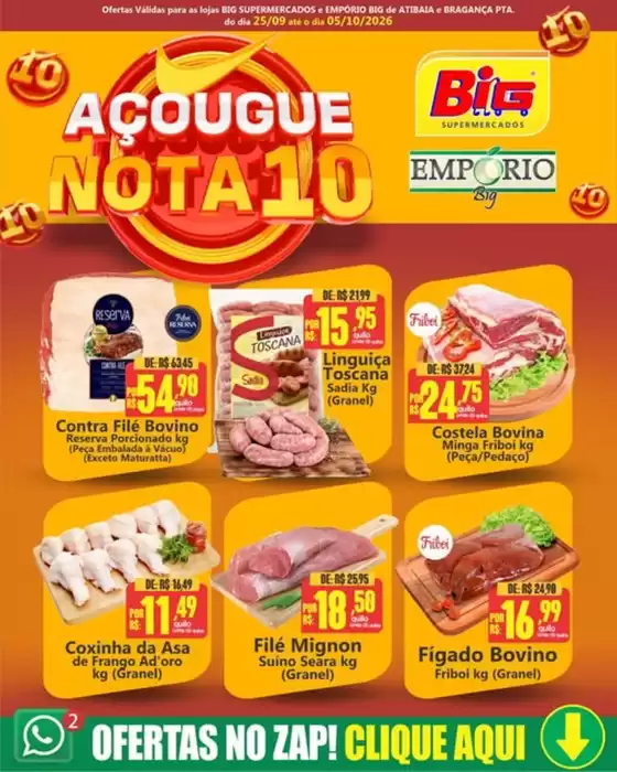 Catálogo Big Supermercados | Acougue Nota 10 | 2026-09-29T00:00:00.000Z - 2026-10-05T00:00:00.000Z