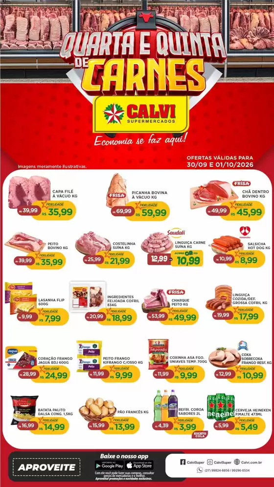 Catálogo Calvi Supermercados | Quarta e Quinta de Carnes | 2026-09-30T00:00:00.000Z - 2026-10-01T00:00:00.000Z