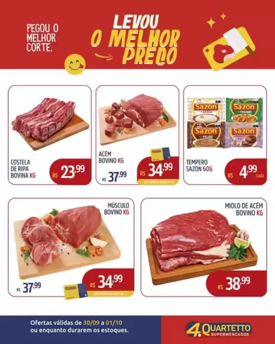 Catálogo Quartetto Supermercados | Ofertas | 2026-09-30T00:00:00.000Z - 2026-10-01T00:00:00.000Z