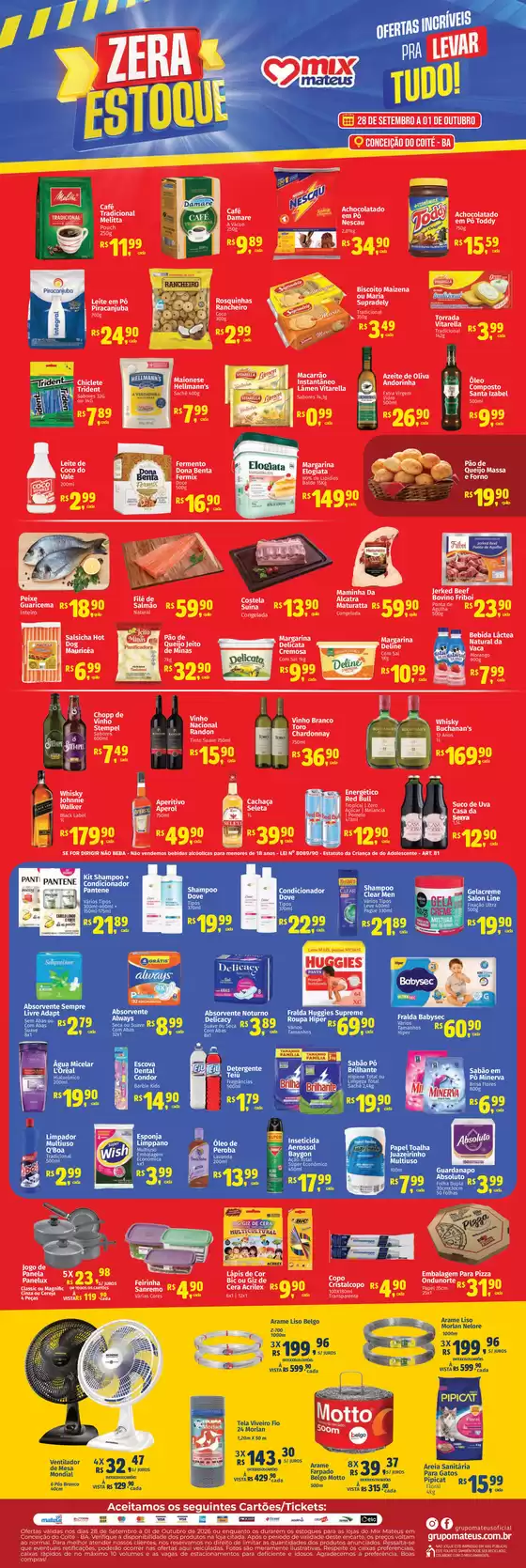 Catálogo Supermercados Mateus | Zera estoque | 2026-09-27T00:00:00.000Z - 2026-10-01T00:00:00.000Z
