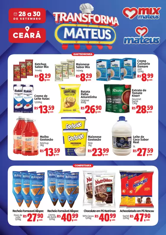 Catálogo Supermercados Mateus | Transforma mateus | 2026-09-27T00:00:00.000Z - 2026-09-30T00:00:00.000Z