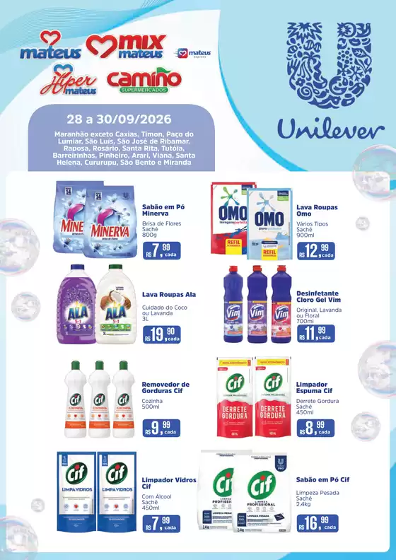 Catálogo Supermercados Mateus | Exclusivo Unilever | 2026-09-27T00:00:00.000Z - 2026-09-30T00:00:00.000Z