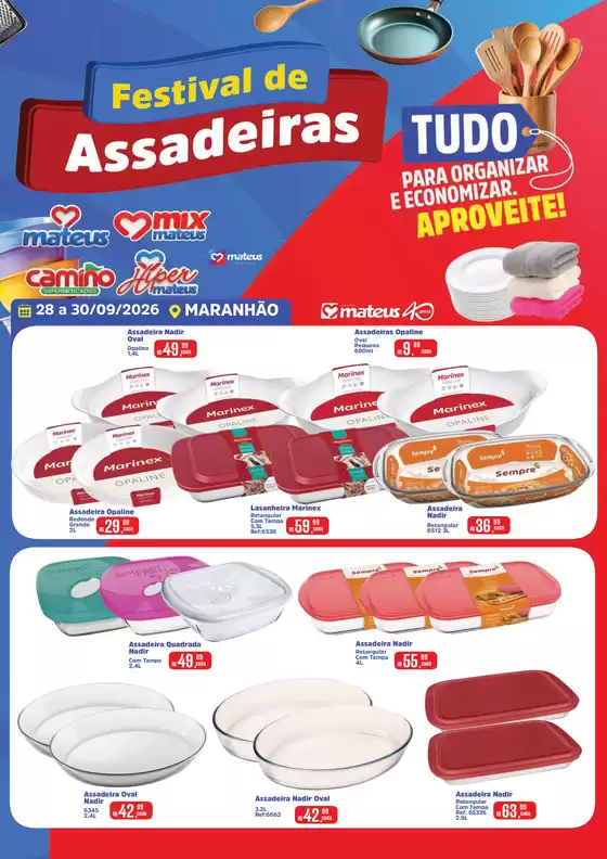 Catálogo Supermercados Mateus | Festival de Assadeiras | 2026-09-28T00:00:00.000Z - 2026-09-30T00:00:00.000Z