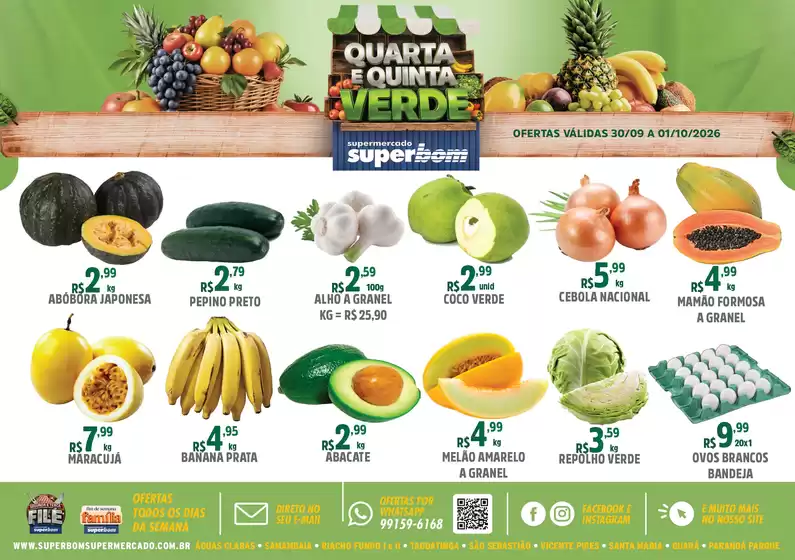 Catálogo Superbom Supermercado | Encarte Superbom Supermercado | 2026-09-30T00:00:00.000Z - 2026-10-01T00:00:00.000Z