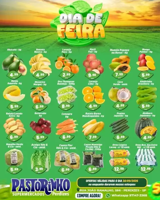 Catálogo Supermercado Pastorinho | Ofertas exclusivas e pechinchas | 2026-09-30T00:00:00.000Z - 2026-09-30T00:00:00.000Z