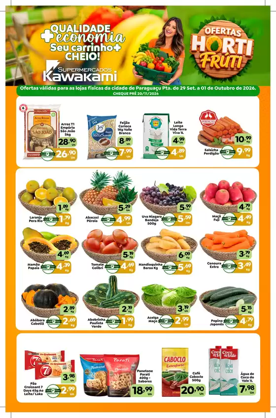 Catálogo Supermercados Kawakami | Ofertas - Paraguaçu Paulista | 2026-09-29T00:00:00.000Z - 2026-10-01T00:00:00.000Z