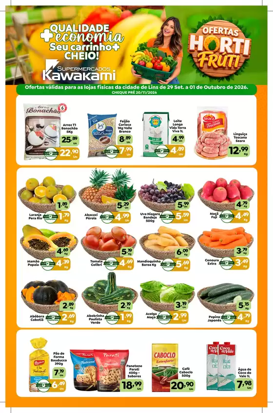 Catálogo Supermercados Kawakami | Ofertas - Lins | 2026-09-29T00:00:00.000Z - 2026-10-01T00:00:00.000Z