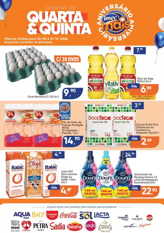 Catálogo Imec Supermercados | BAIXA 18052 IMEC Card Especial Quarta e Quinta 3009 a 01102026 | 2026-09-28T00:00:00.000Z - 2026-10-01T00:00:00.000Z