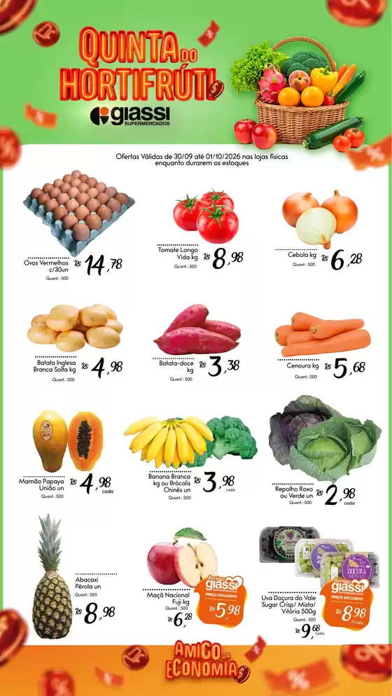 Catálogo Giassi Supermercados | Encarte Giassi Supermercados | 2026-09-30T00:00:00.000Z - 2026-10-01T00:00:00.000Z