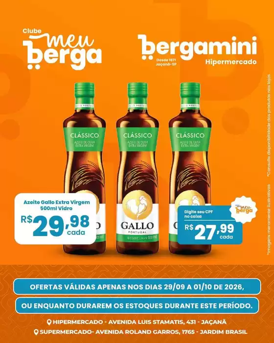 Catálogo Supermercado Bergamini | Ofertas exclusivas para nossos clientes | 2026-09-29T00:00:00.000Z - 2026-10-01T00:00:00.000Z