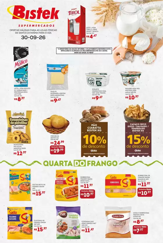 Catálogo Bistek Supermercados | Quarta dos Frios - SC | 2026-09-30T00:00:00.000Z - 2026-09-30T00:00:00.000Z