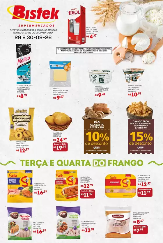 Catálogo Bistek Supermercados | Terça e Quarta-Feira dos Frios - RS | 2026-09-29T00:00:00.000Z - 2026-09-30T00:00:00.000Z