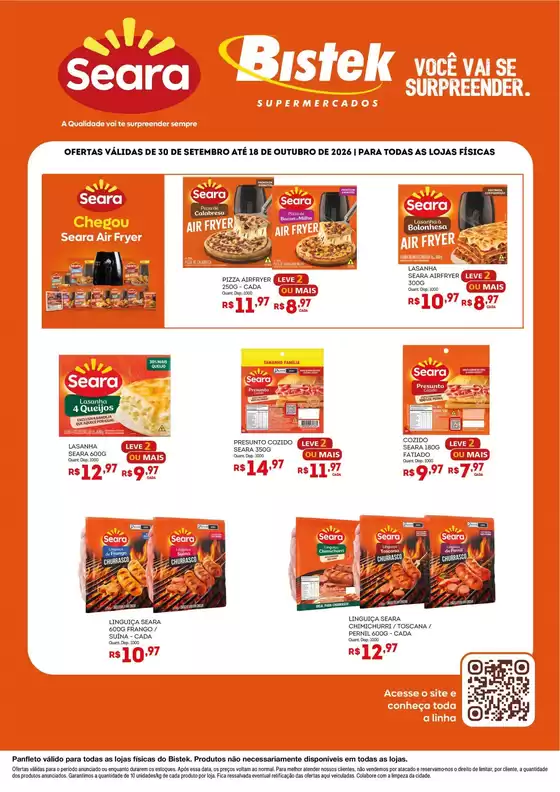 Catálogo Bistek Supermercados | Lâmina Seara | 2026-09-30T00:00:00.000Z - 2026-10-18T00:00:00.000Z