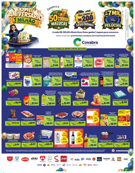 Catálogo Covabra Supermercados | Jornal de Ofertas Paulínia Valinhos | 2026-09-30T00:00:00.000Z - 2026-10-04T00:00:00.000Z