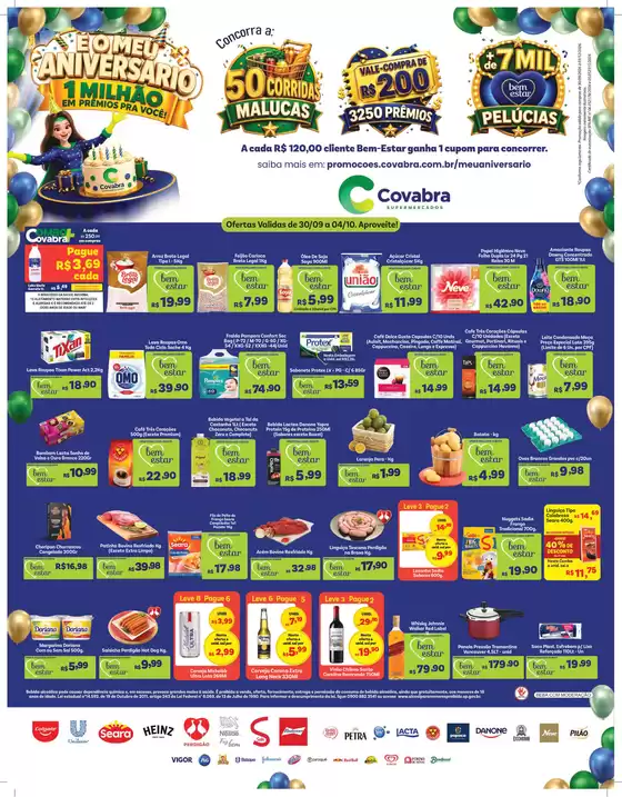 Catálogo Covabra Supermercados | Ótima oferta para caçadores de pechinchas | 2026-09-30T00:00:00.000Z - 2026-10-04T00:00:00.000Z
