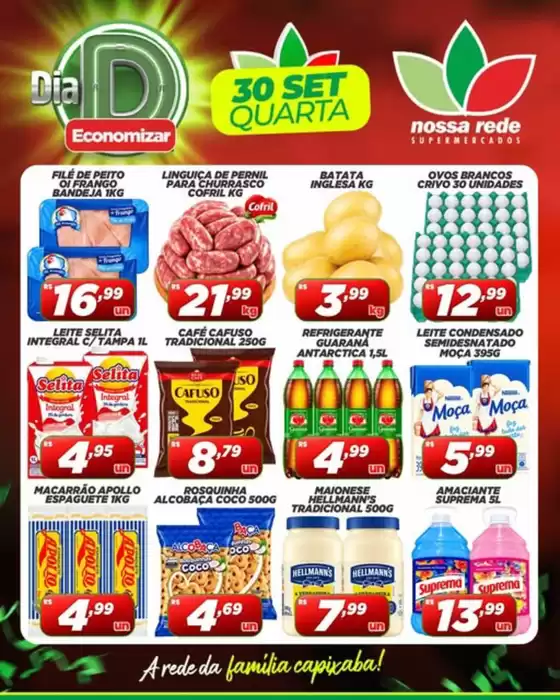 Catálogo Nossa Rede Supermercados | Dia D Economizar | 2026-09-30T00:00:00.000Z - 2026-09-30T00:00:00.000Z