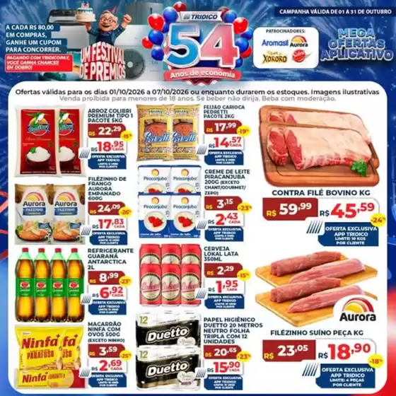 Catálogo Supermercados Tridico | Mega Ofertas Aplicativo | 2026-10-01T00:00:00.000Z - 2026-10-07T00:00:00.000Z