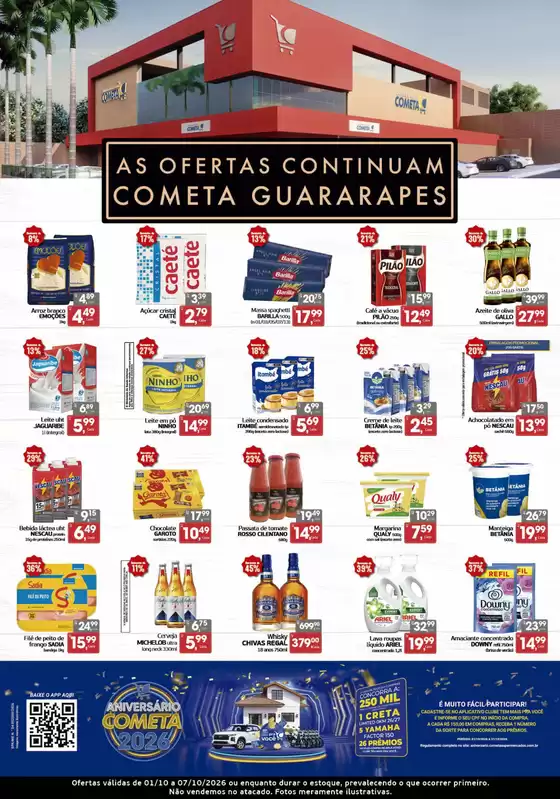 Catálogo Cometa Supermercados | Ofertas exclusivas na loja Guararapes | 2026-10-01T00:00:00.000Z - 2026-10-07T00:00:00.000Z