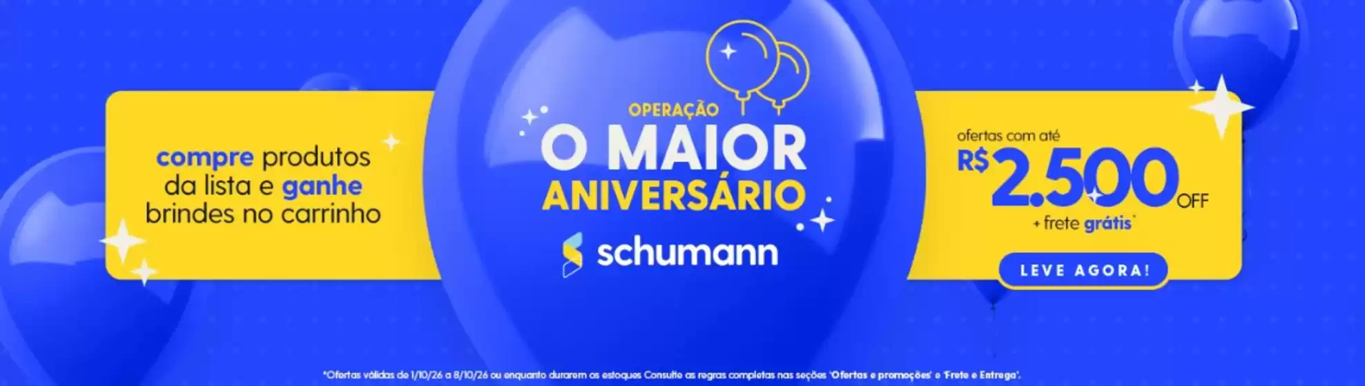 Catálogo Schumann em Sumaré | Ofertas Schumann | 2026-10-01T00:00:00.000Z - 2026-10-08T00:00:00.000Z