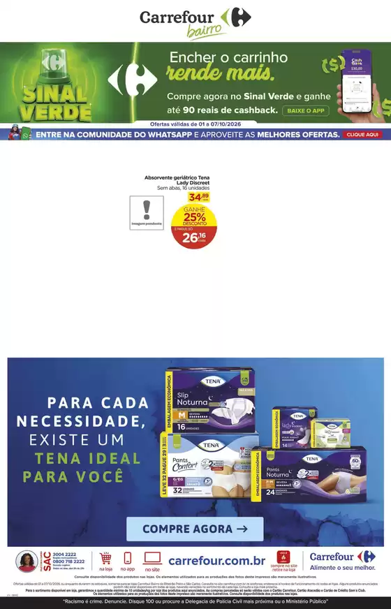 Catálogo Carrefour Bairro | Ofertas especiais atraentes para todos | 2026-10-01T00:00:00.000Z - 2026-10-07T00:00:00.000Z