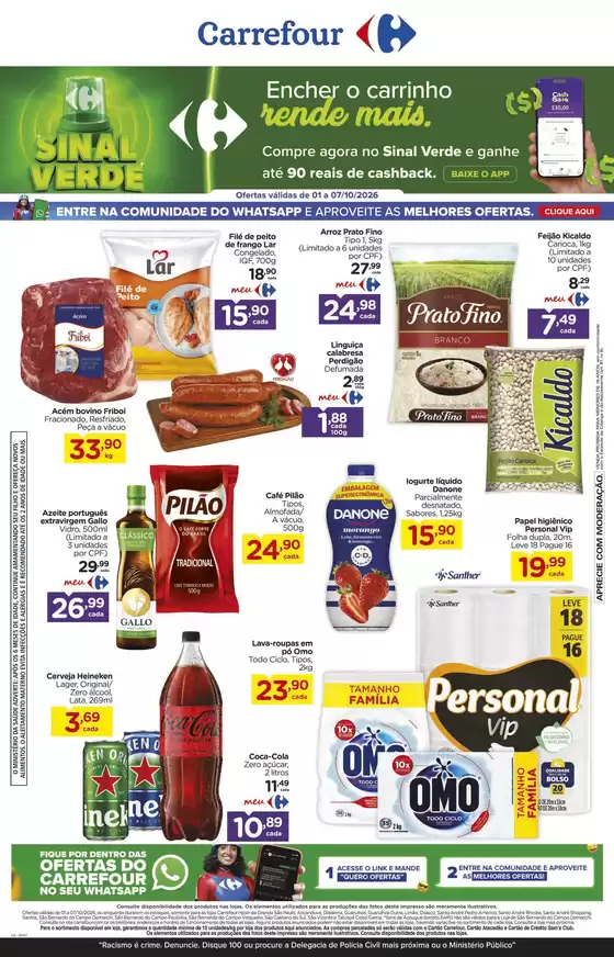 Catálogo Carrefour em Santos | Ofertas especiais para você | 2026-10-01T00:00:00.000Z - 2026-10-07T00:00:00.000Z