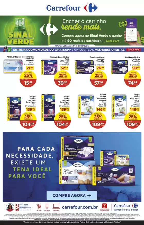 Catálogo Carrefour em Santos | Descubra ofertas atraentes | 2026-10-01T00:00:00.000Z - 2026-10-07T00:00:00.000Z