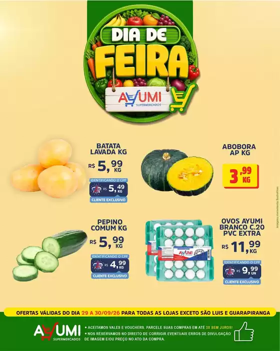 Catálogo Ayumi Supermercados | Grandes descontos em produtos selecionados | 2026-10-01T00:00:00.000Z - 2026-10-05T00:00:00.000Z