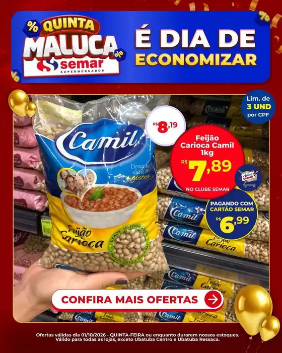 Catálogo Semar Supermercado | Melhores ofertas para compradores econômicos | 2026-10-01T00:00:00.000Z - 2026-10-01T00:00:00.000Z