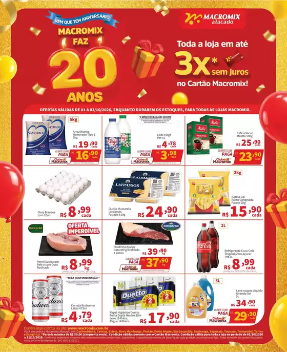 Catálogo Macromix Atacado | Ofertas para caçadores de pechinchas | 2026-10-01T00:00:00.000Z - 2026-10-03T00:00:00.000Z