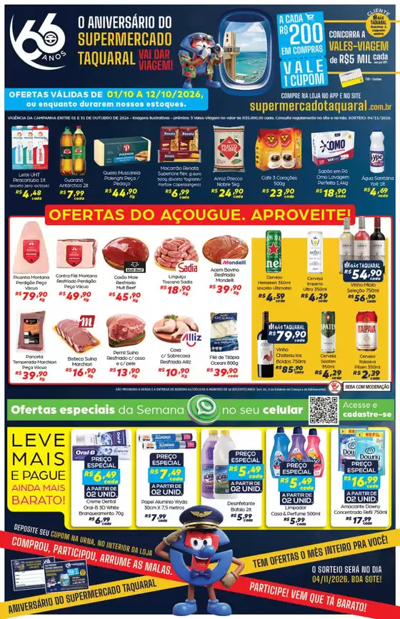 Catálogo Supermercado Taquaral | Folheto de Ofertas | 2026-10-01T00:00:00.000Z - 2026-10-12T00:00:00.000Z