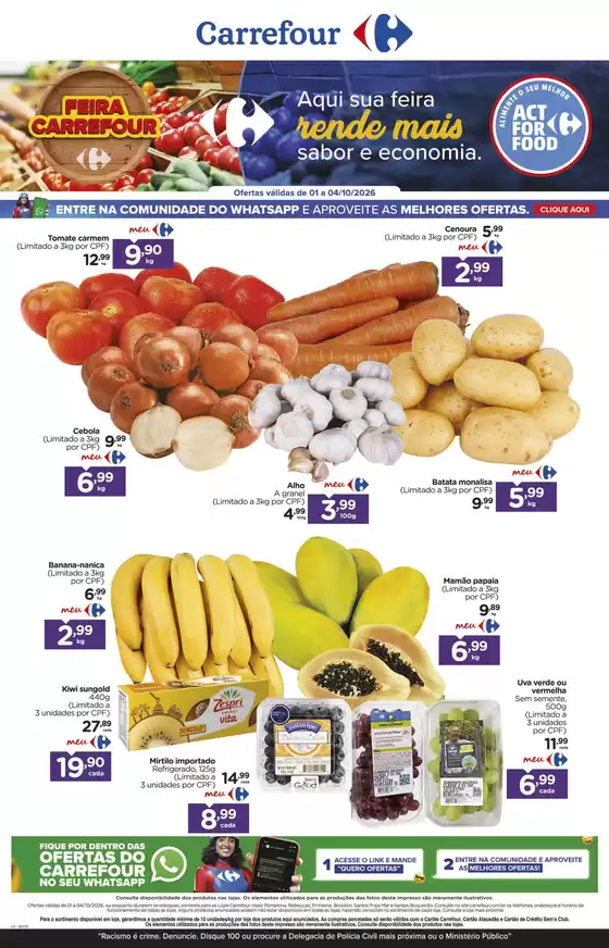 Catálogo Carrefour em Santos | Nossas melhores ofertas para você | 2026-10-01T00:00:00.000Z - 2026-10-04T00:00:00.000Z