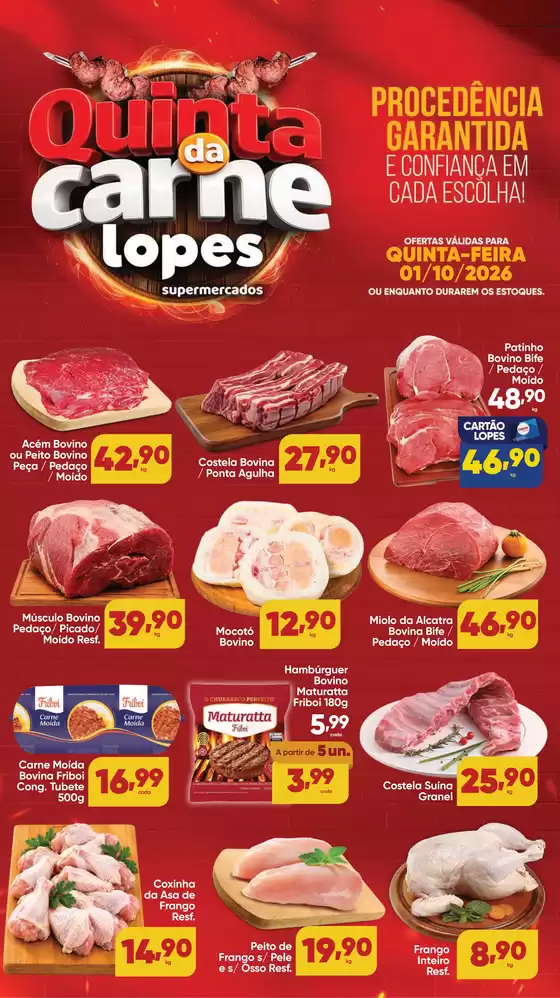Catálogo Lopes Supermercados | QUINTA DA CARNE - | 2026-10-01T00:00:00.000Z - 2026-10-01T00:00:00.000Z
