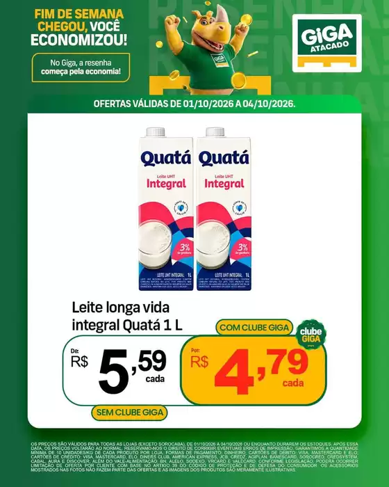 Catálogo Giga Atacado em Maceió | Ampla seleção de ofertas | 2026-10-01T00:00:00.000Z - 2026-10-04T00:00:00.000Z