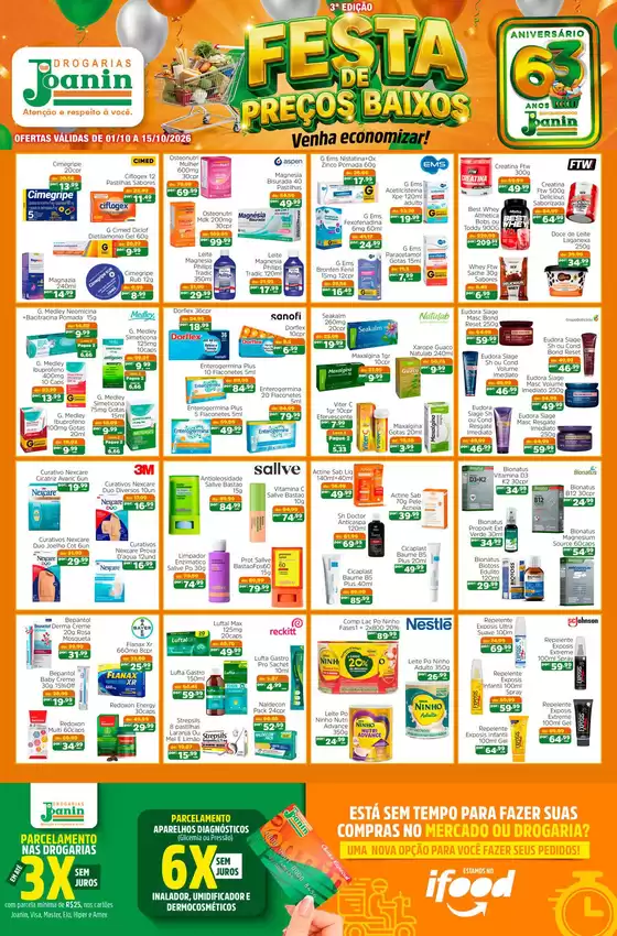 Catálogo Supermercados Joanin em Cajuru | Ofertas e promoções atuais | 2026-10-01T00:00:00.000Z - 2026-10-15T00:00:00.000Z