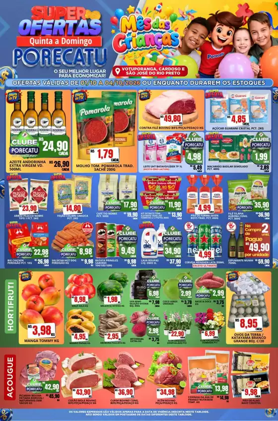 Catálogo Supermercado Porecatu | Encarte Supermercado Porecatu | 2026-10-01T00:00:00.000Z - 2026-10-04T00:00:00.000Z