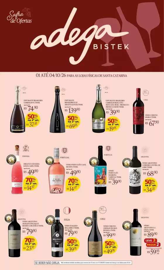 Catálogo Bistek Supermercados | ADEGA SC | 2026-10-01T00:00:00.000Z - 2026-10-04T00:00:00.000Z
