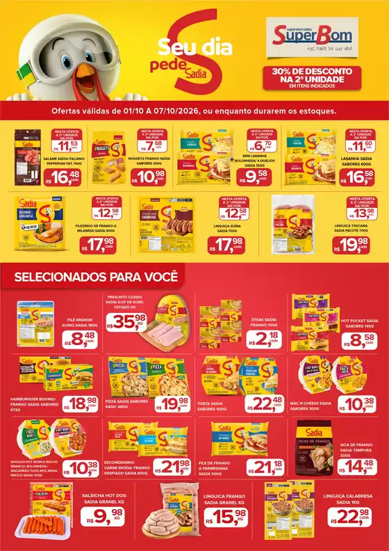 Catálogo Super Bom | Encarte Sadia - 0110 - 0710 | 2026-10-01T00:00:00.000Z - 2026-10-07T00:00:00.000Z