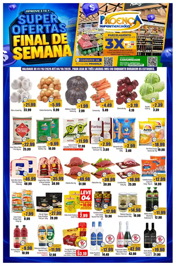 Catálogo Proença Supermercados | SUPER FINAL DE SEMANA MS 01 A 04-10-2026 | 2026-10-01T00:00:00.000Z - 2026-10-04T00:00:00.000Z