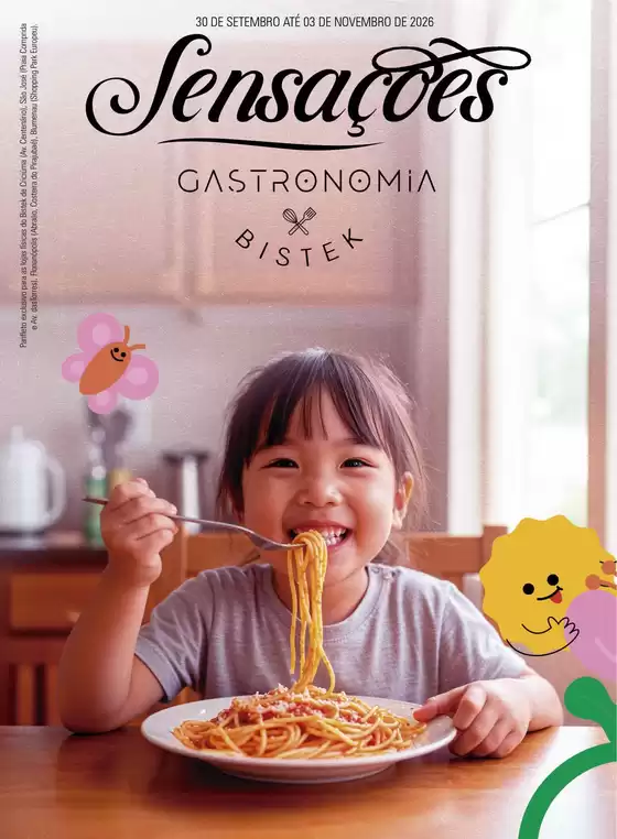 Catálogo Bistek Supermercados | Sensações Gastronomia | 2026-10-01T00:00:00.000Z - 2026-11-03T00:00:00.000Z