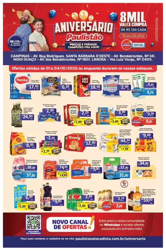 Catálogo Paulistão Atacadista | Melhores ofertas para compradores econômicos | 2026-10-01T00:00:00.000Z - 2026-10-04T00:00:00.000Z