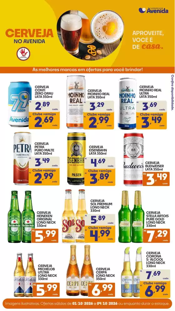 Catálogo Supermercados Avenida | Ofertas para caçadores de pechinchas | 2026-10-01T00:00:00.000Z - 2026-10-04T00:00:00.000Z