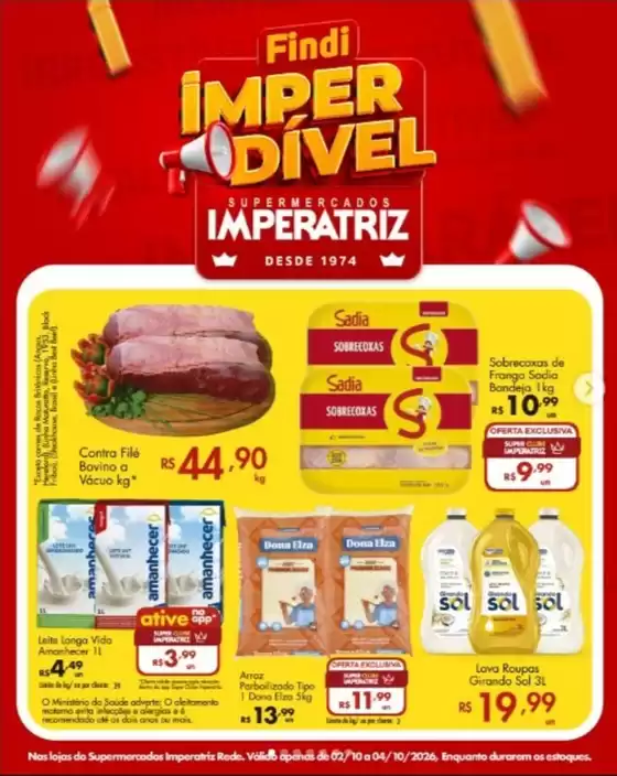 Catálogo Supermercados Imperatriz | Ofertas | 2026-10-02T00:00:00.000Z - 2026-10-04T00:00:00.000Z