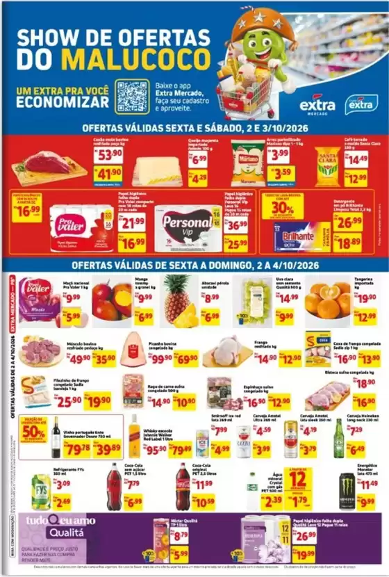 Catálogo Mercado Extra | Show de Ofertas do Malucoco | 2026-10-02T00:00:00.000Z - 2026-10-04T00:00:00.000Z