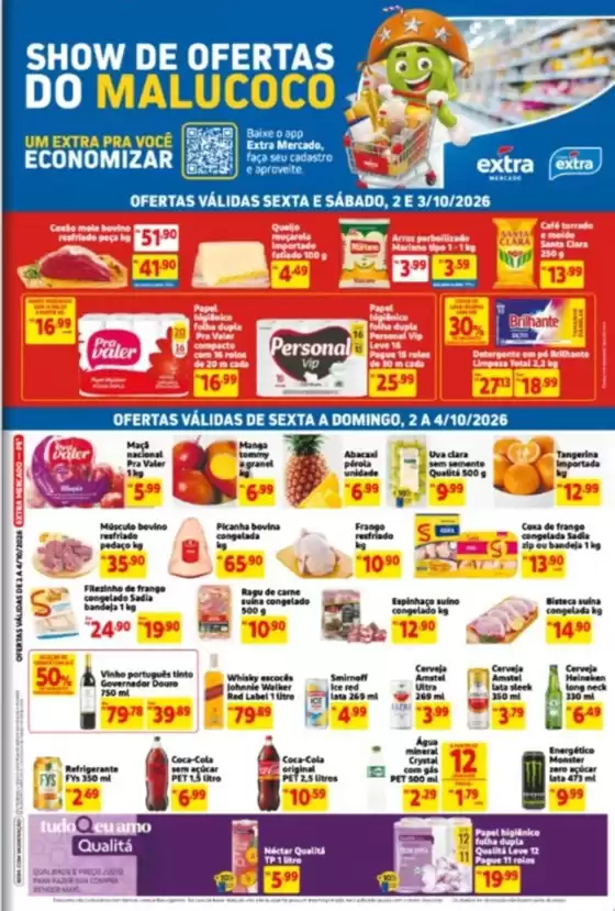 Catálogo Mercado Extra | Ofertas | 2026-10-02T00:00:00.000Z - 2026-10-04T00:00:00.000Z