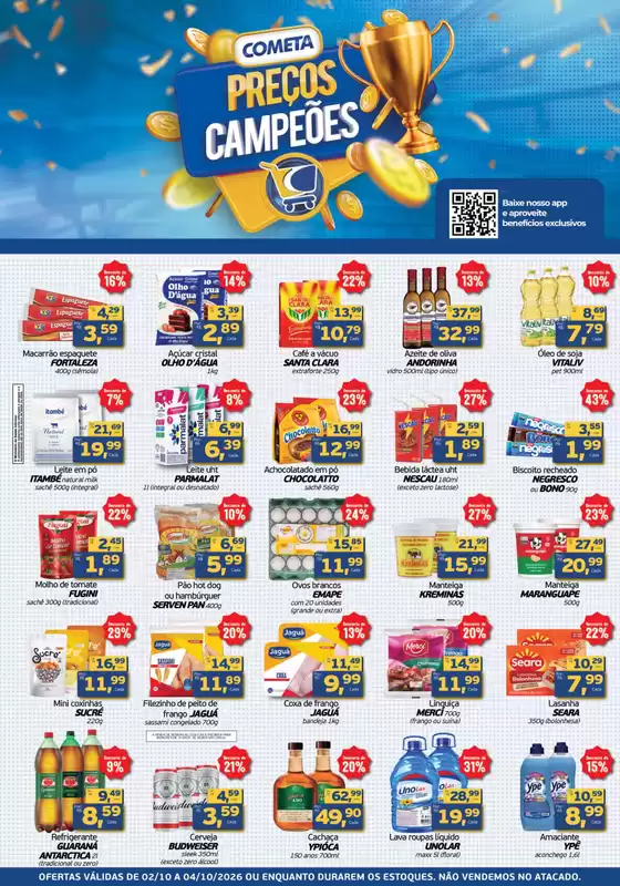 Catálogo Cometa Supermercados | MELHORES PREÇOS | 2026-10-02T00:00:00.000Z - 2026-10-04T00:00:00.000Z