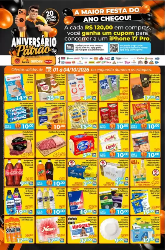 Catálogo Supermercados Big Compra | Ofertas Supermercados Big Compra | 2026-10-01T00:00:00.000Z - 2026-10-04T00:00:00.000Z